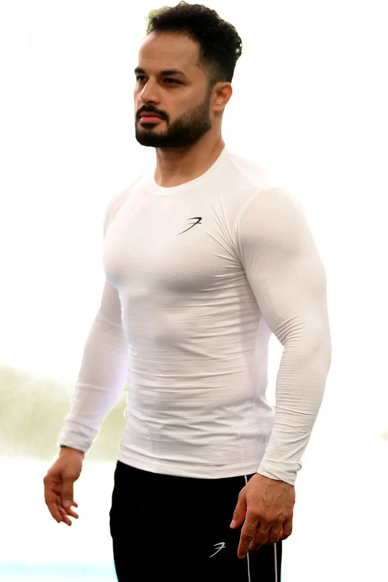 Revival Fullsleeves T-shirt White by Fuaark Nz