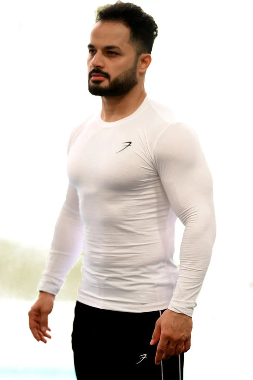Revival Fullsleeves T-shirt White by Fuaark Nz
