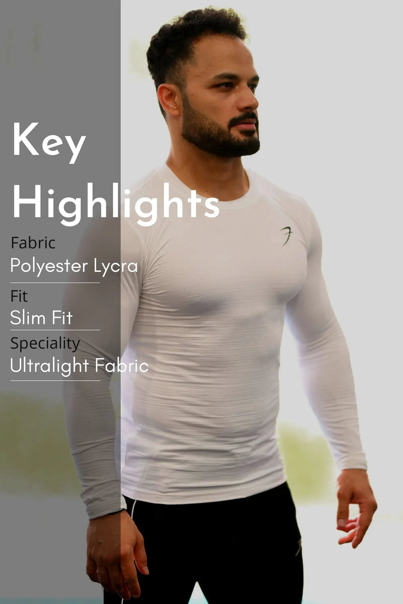 Revival Fullsleeves T-shirt White by Fuaark Nz