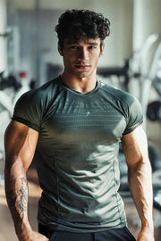 Power Seamless T-shirt Grey by Fuaark Nz