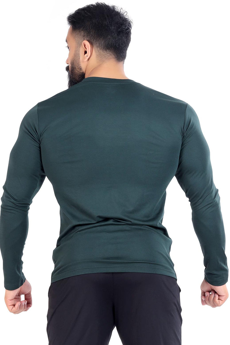 Tencil Fullsleeves T-shirt Green by Fuaark Nz