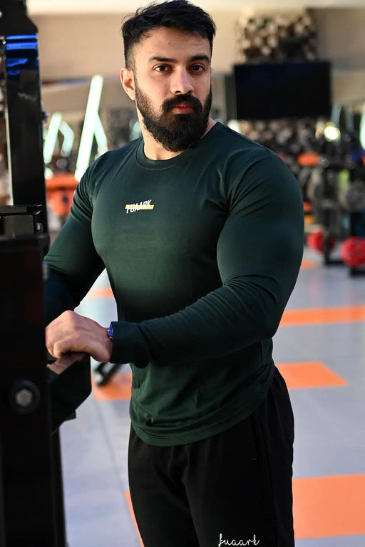 Tencil Fullsleeves T-shirt Green by Fuaark Nz