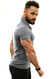 Polo T-shirt Grey by Fuaark Nz