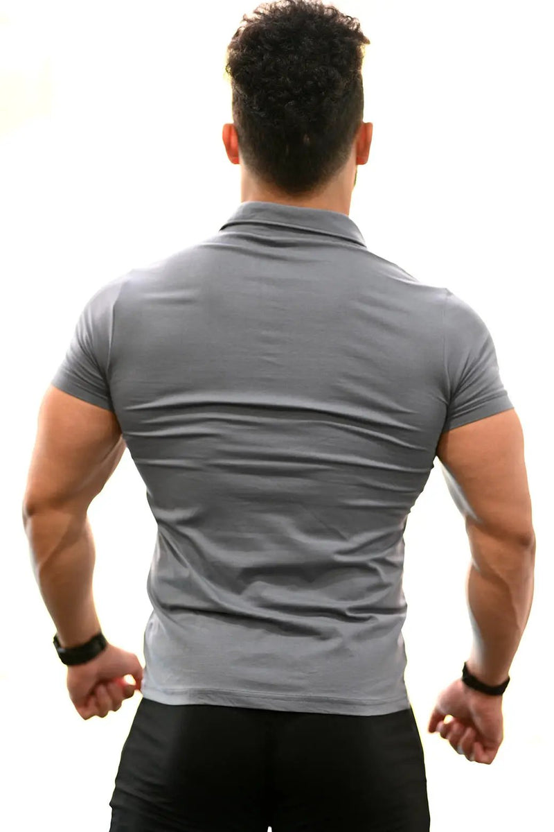 Polo T-shirt Grey by Fuaark Nz