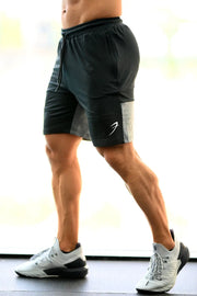 Box Shorts Black with Grey by Fuaark Nz