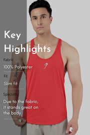 Surge Stringer Red by Fuaark Nz
