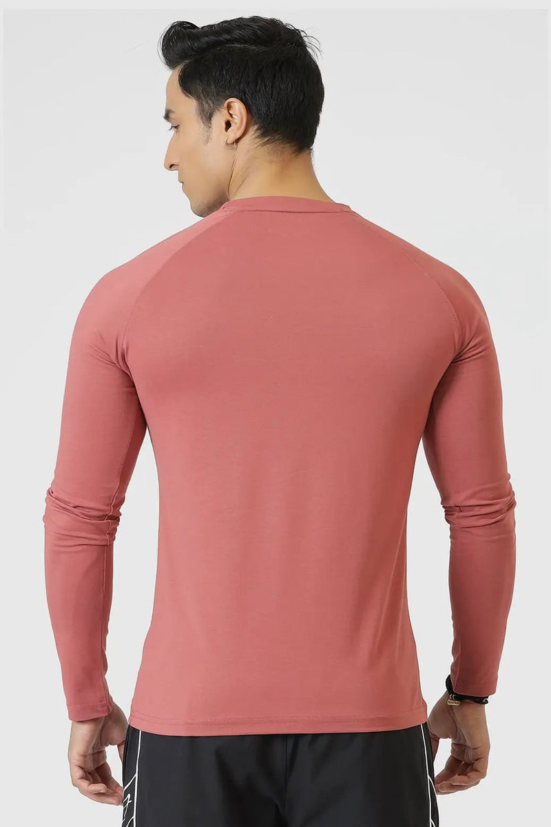 Chase Full Sleeves T-shirt Cranberry by Fuaark Nz