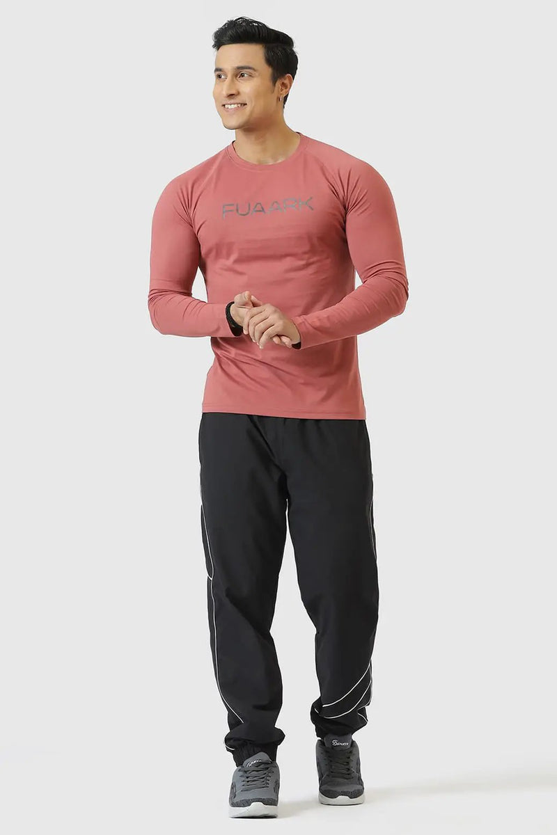 Chase Full Sleeves T-shirt Cranberry by Fuaark Nz