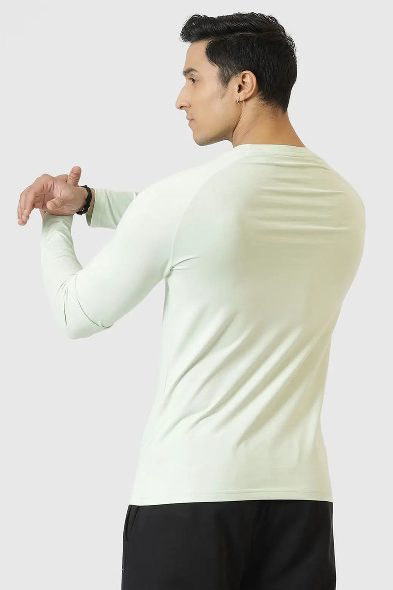 Chase Full Sleeves T-shirt Lime by Fuaark Nz