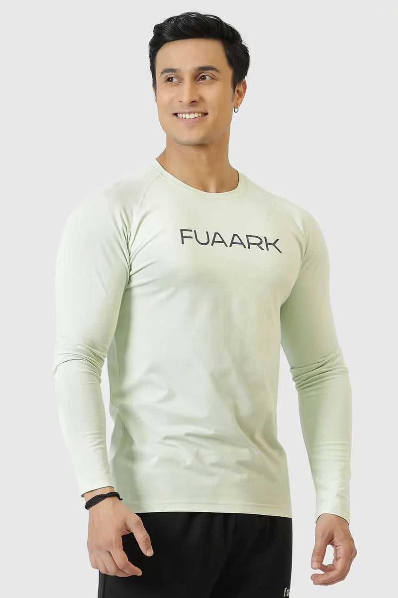 Chase Full Sleeves T-shirt Lime by Fuaark Nz