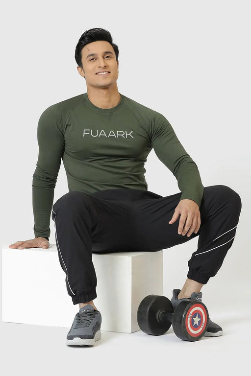 Chase Full Sleeves T-shirt Olive by Fuaark Nz