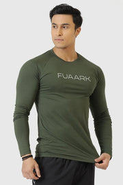 Chase Full Sleeves T-shirt Olive by Fuaark Nz