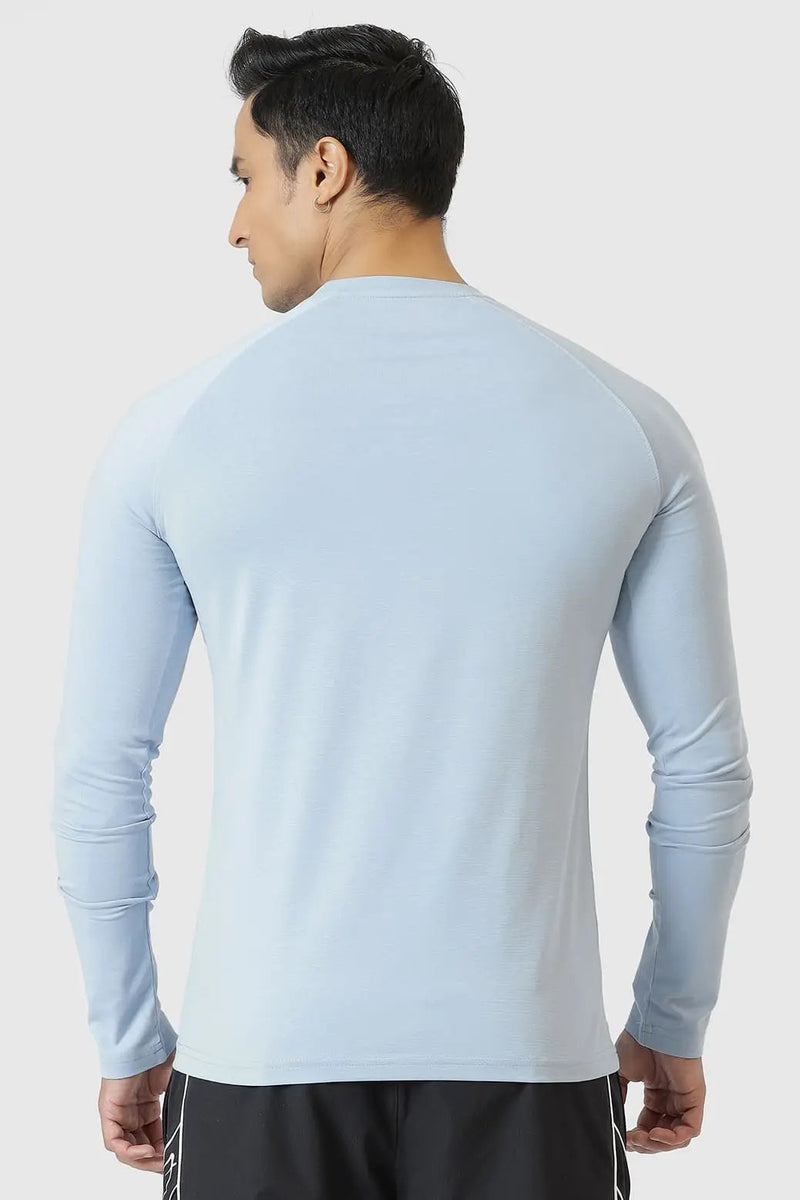 Chase Full Sleeves T-shirt Sky Blue by Fuaark Nz