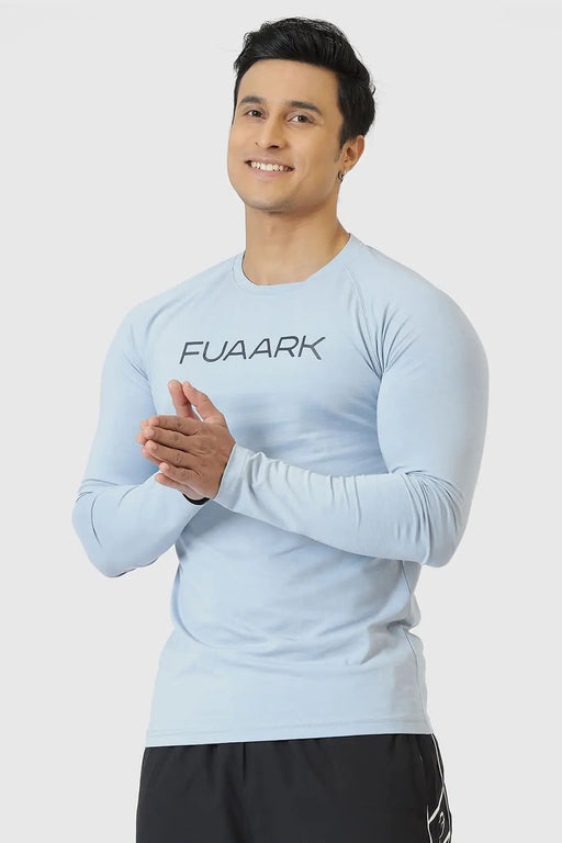 Chase Full Sleeves T-shirt Sky Blue by Fuaark Nz