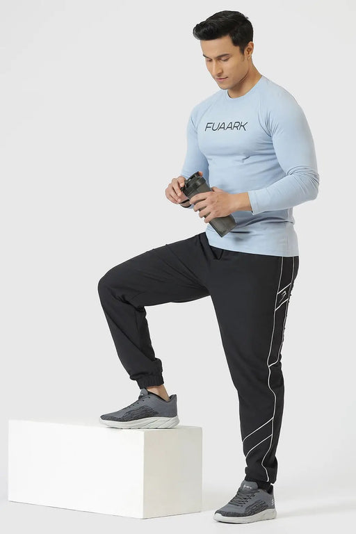 Chase Full Sleeves T-shirt Sky Blue by Fuaark Nz