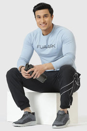 Chase Full Sleeves T-shirt Sky Blue by Fuaark Nz
