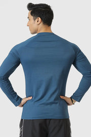 Chase Full Sleeves T-shirt Teal by Fuaark Nz