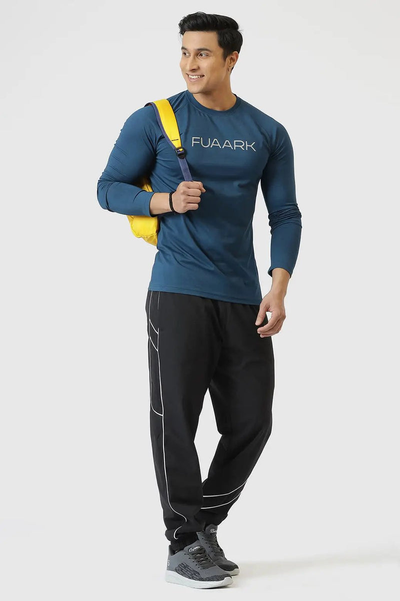 Chase Full Sleeves T-shirt Teal by Fuaark Nz