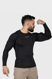 Compression 2.0 Full Sleeves T-shirt Black by Fuaark Nz