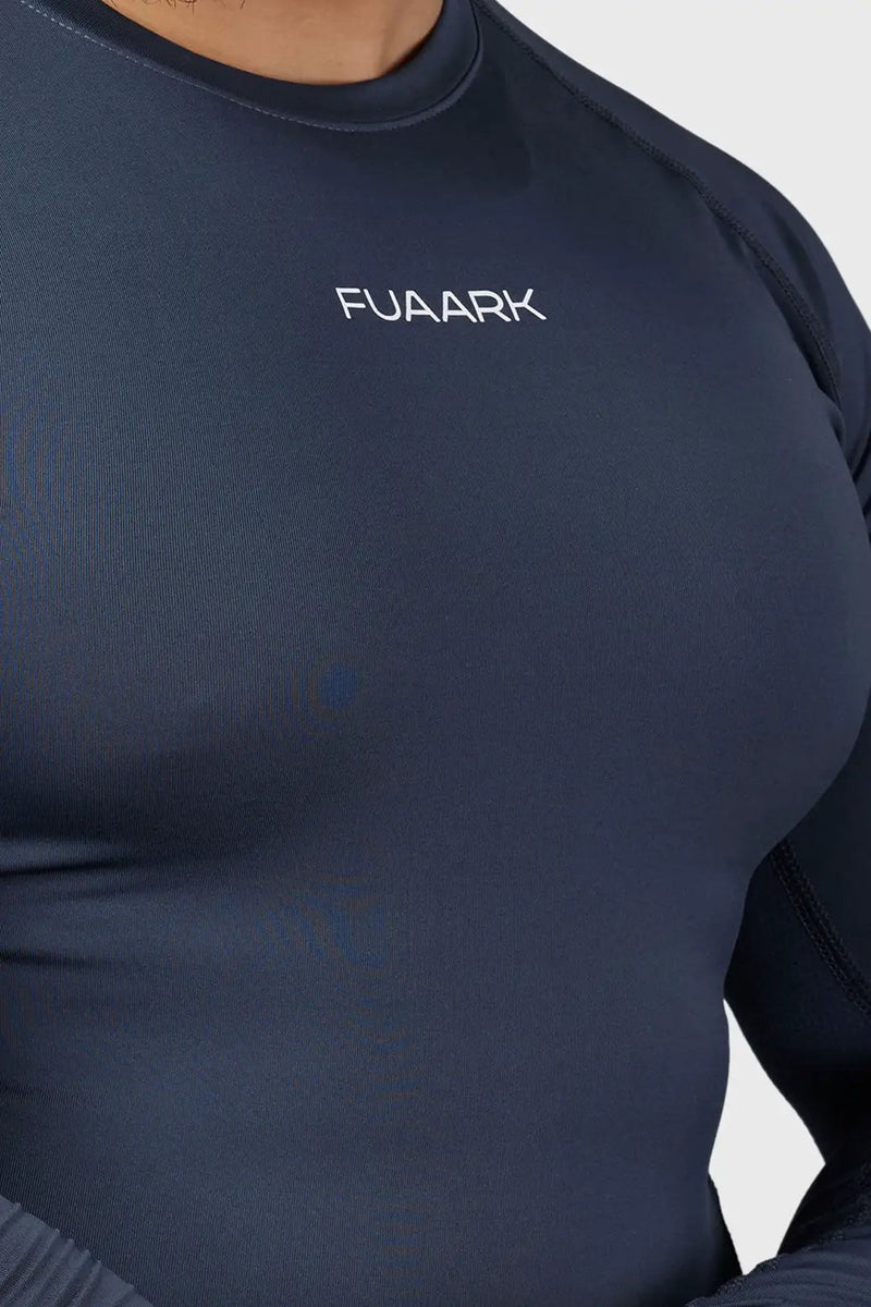 Compression 2.0 Full Sleeves T-shirt Grey by Fuaark Nz