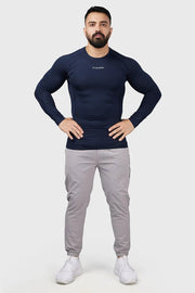 Compression 2.0 Full Sleeves T-shirt Navy by Fuaark Nz