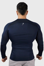 Compression 2.0 Full Sleeves T-shirt Navy by Fuaark Nz