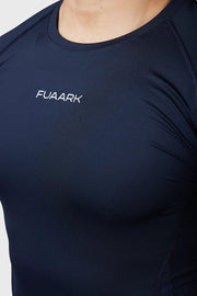 Compression 2.0 Full Sleeves T-shirt Navy by Fuaark Nz