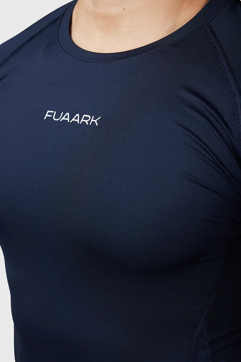 Compression 2.0 Full Sleeves T-shirt Navy by Fuaark Nz