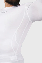 Compression 2.0 Full Sleeves T-shirt White by Fuaark Nz