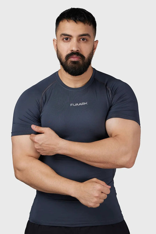 Compression 2.0 T-shirt Grey by Fuaark Nz