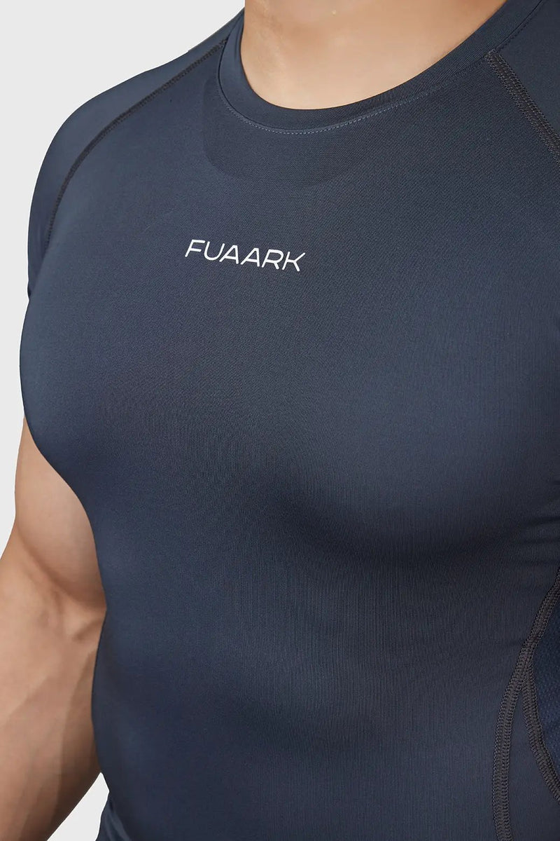 Compression 2.0 T-shirt Grey by Fuaark Nz