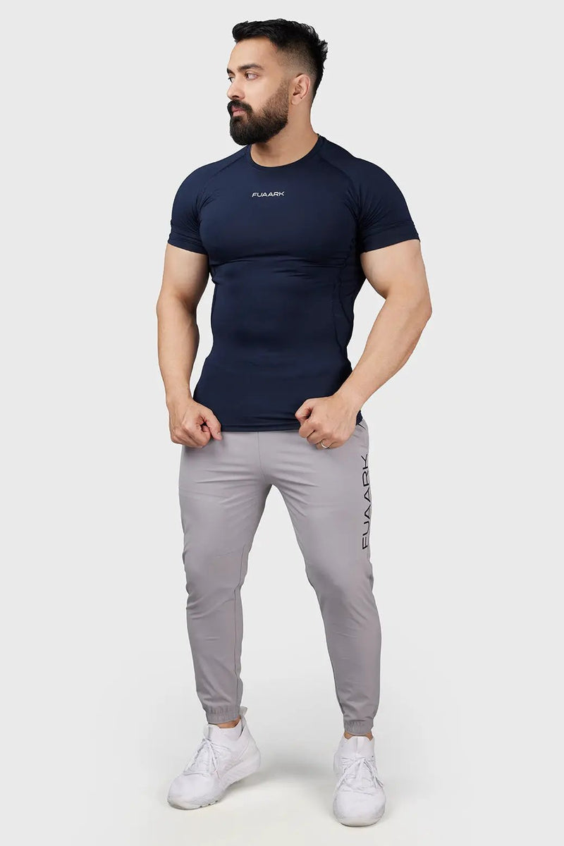 Compression 2.0 T-shirt Navy by Fuaark Nz