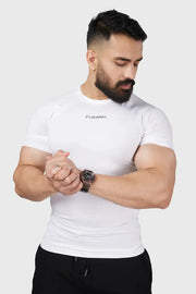 Compression 2.0 T-shirt White by Fuaark Nz
