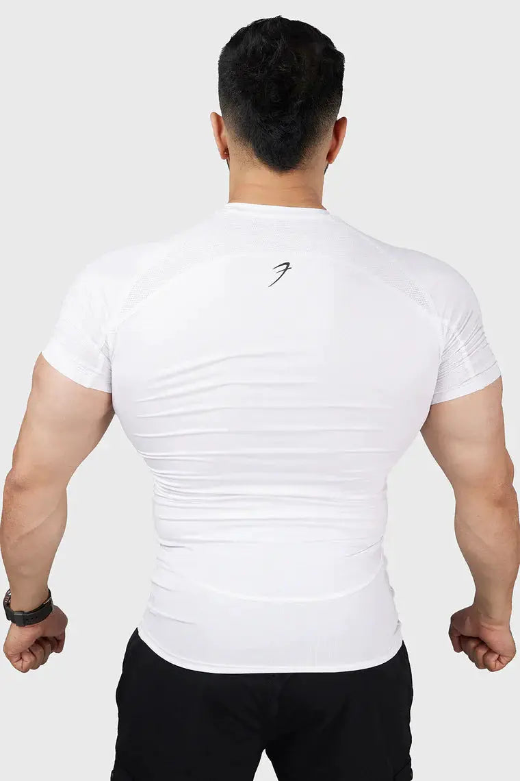 Compression 2.0 T-shirt White by Fuaark Nz
