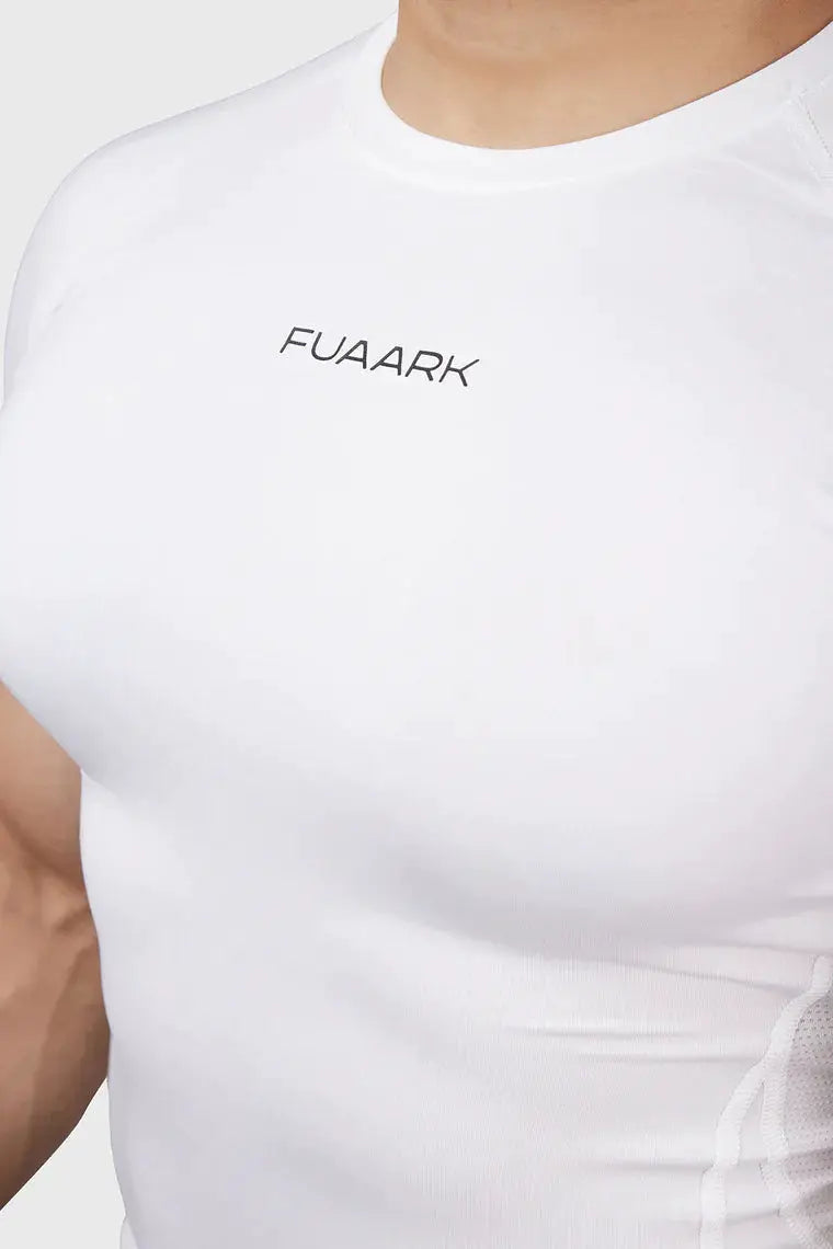 Compression 2.0 T-shirt White by Fuaark Nz