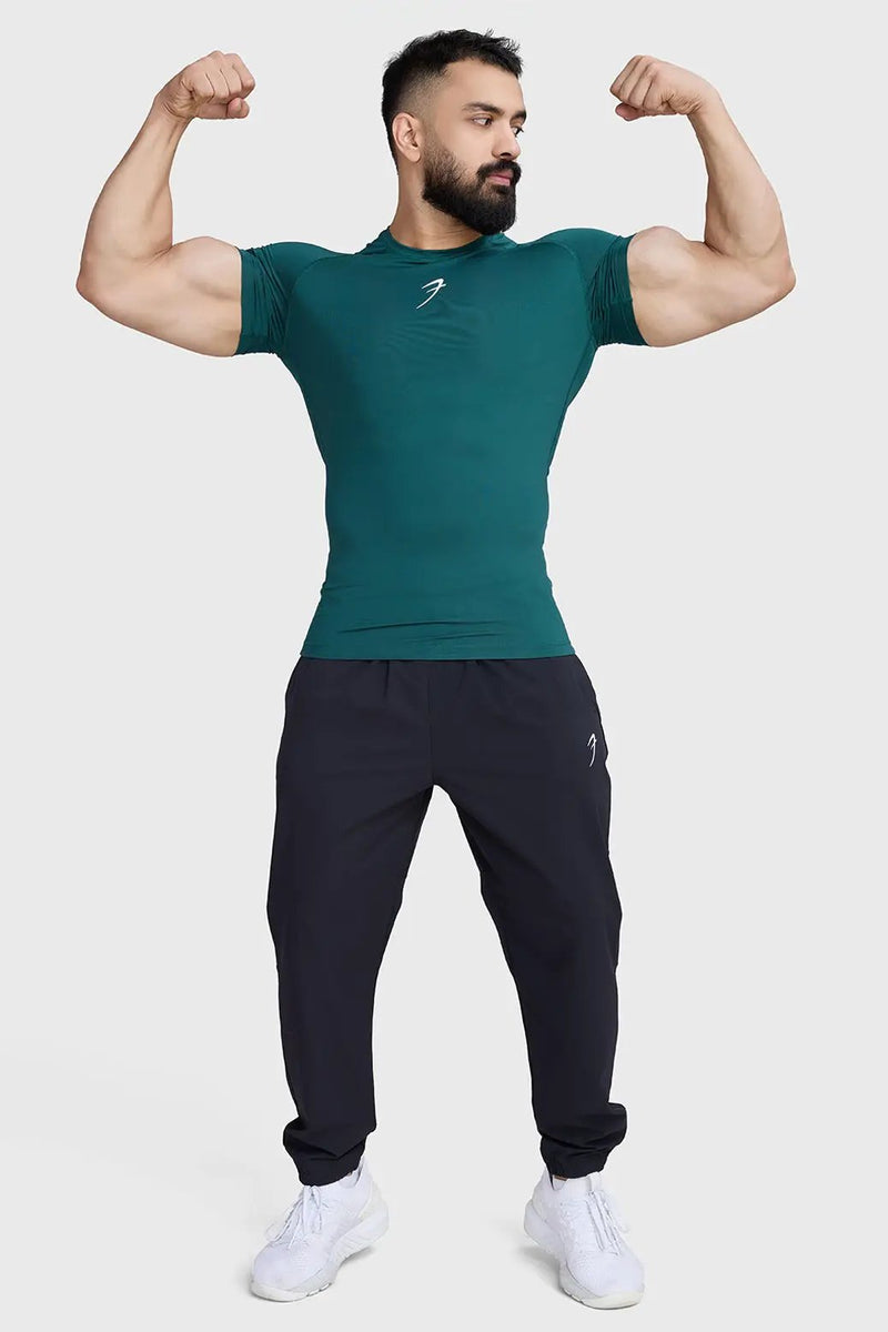 Compression T-shirt Emerald Green by Fuaark Nz