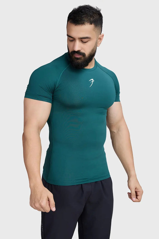 Compression T-shirt Emerald Green by Fuaark Nz