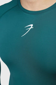 Compression Fullsleeves T-shirt Emerald Green by Fuaark Nz