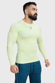 Compression Fullsleeves T-shirt Lime by Fuaark Nz