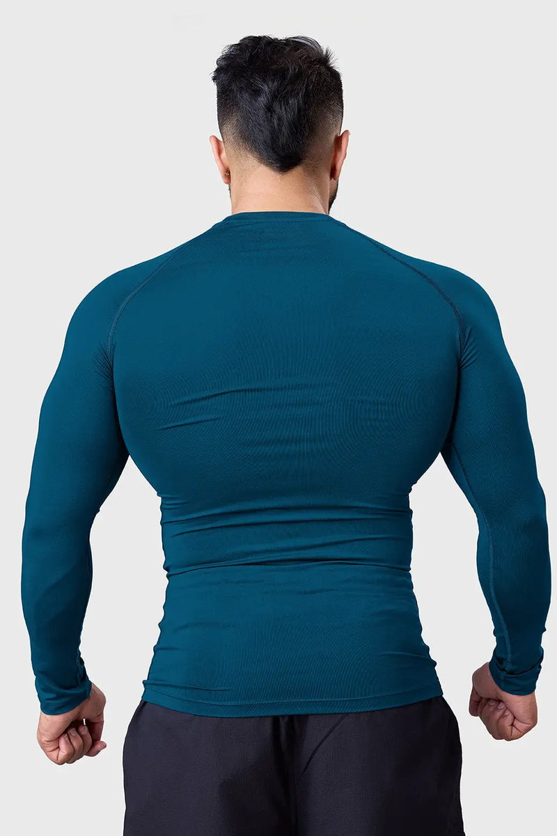 Compression Fullsleeves T-shirt Teal by Fuaark Nz