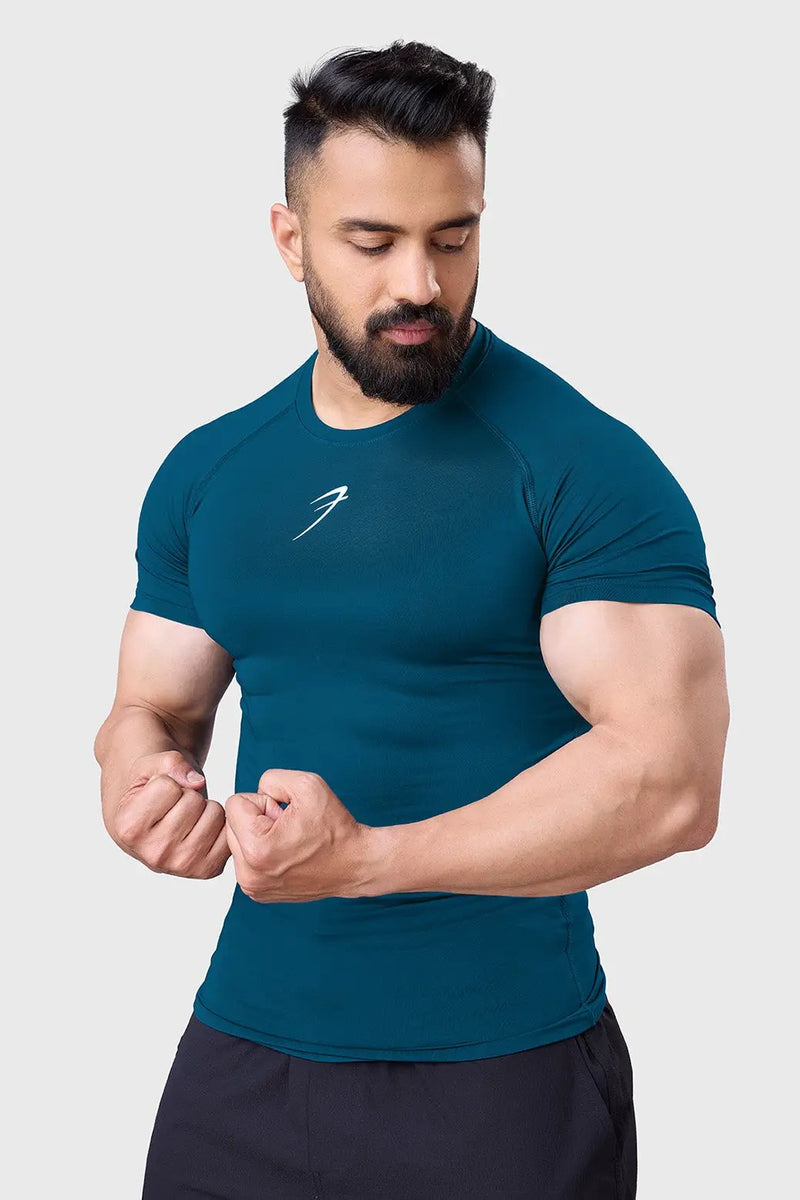 Compression T-shirt Teal by Fuaark Nz