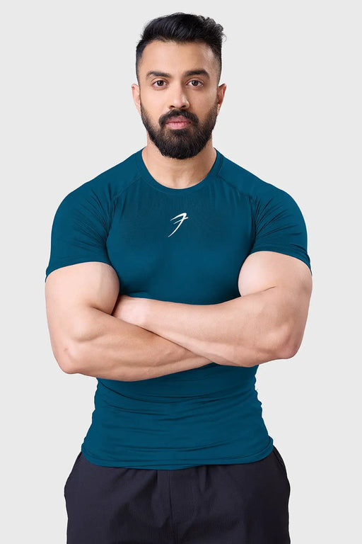 Compression T-shirt Teal by Fuaark Nz