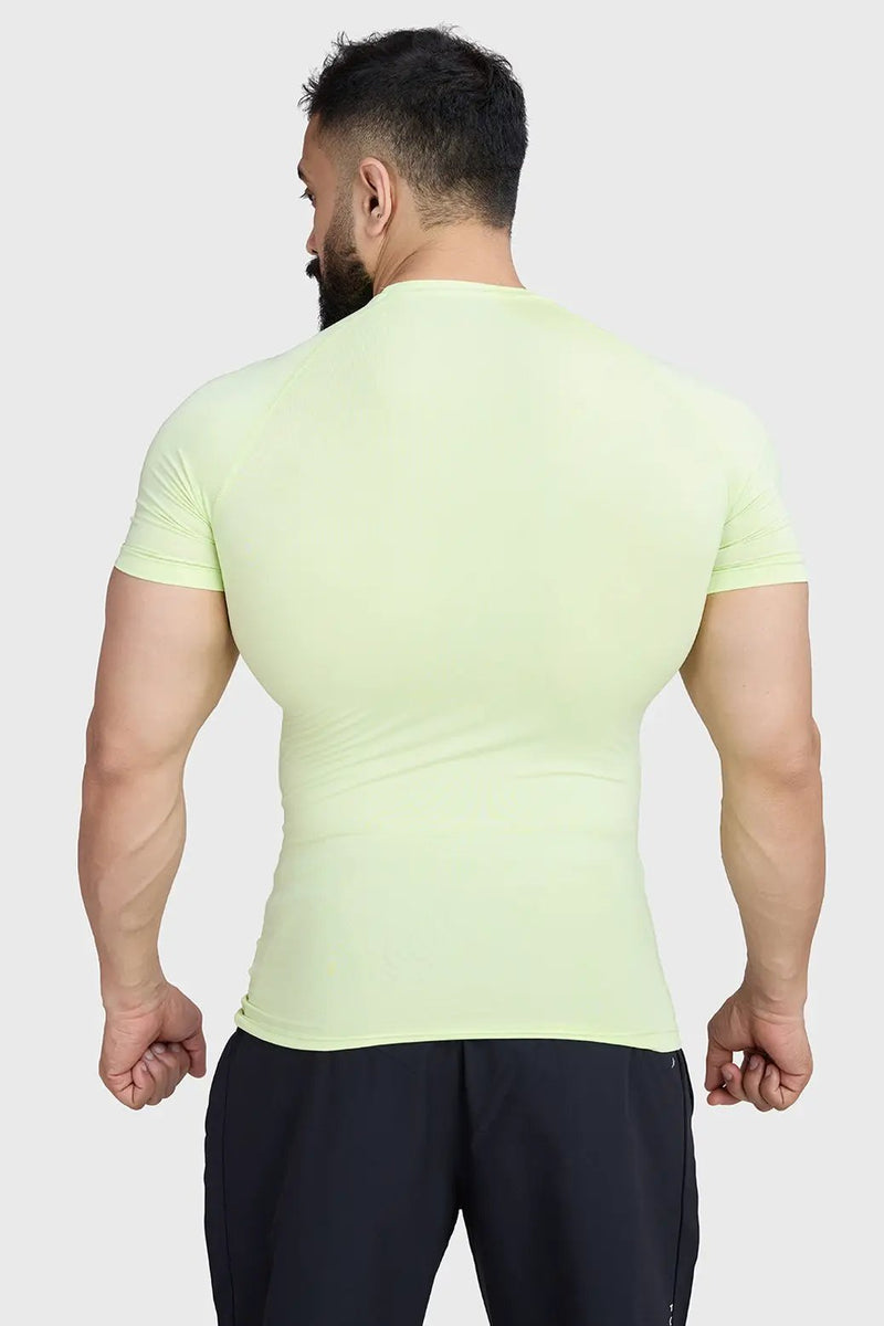Compression T-shirt Lime by Fuaark Nz