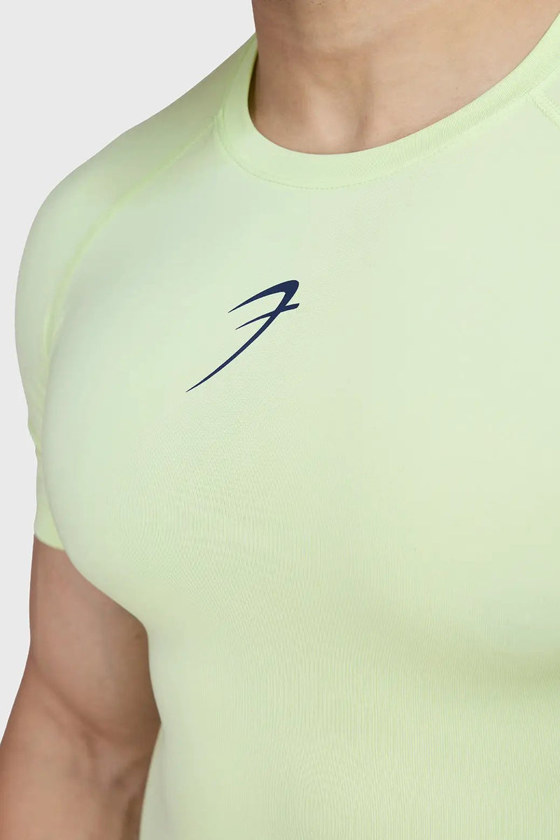 Compression T-shirt Lime by Fuaark Nz