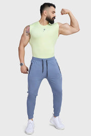 Compression Sleeveless Tank Lime by Fuaark Nz