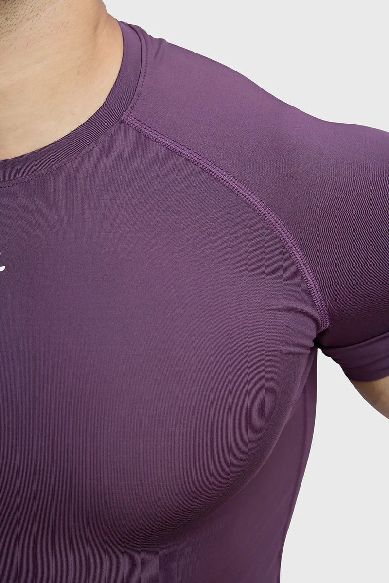 Compression T-shirt Plum by Fuaark Nz