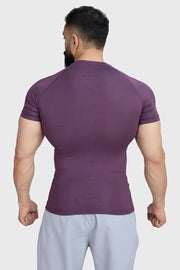 Compression T-shirt Plum by Fuaark Nz