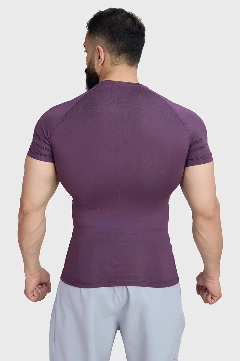 Compression T-shirt Plum by Fuaark Nz