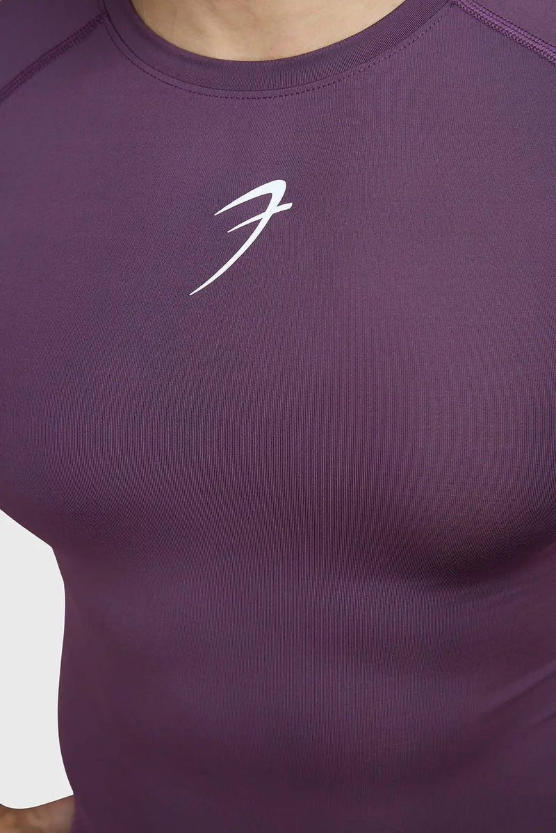 Compression T-shirt Plum by Fuaark Nz