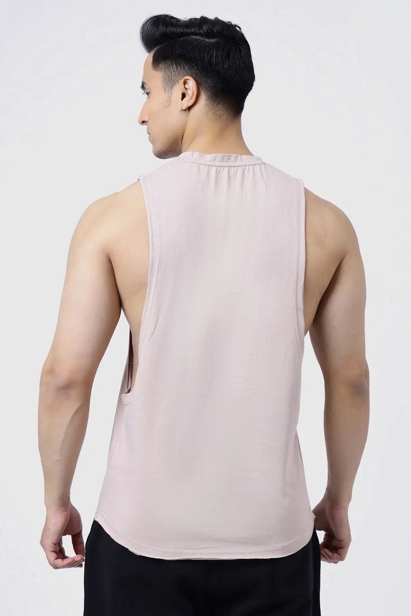 Drift Deep Arm Tank Beige by Fuaark Nz